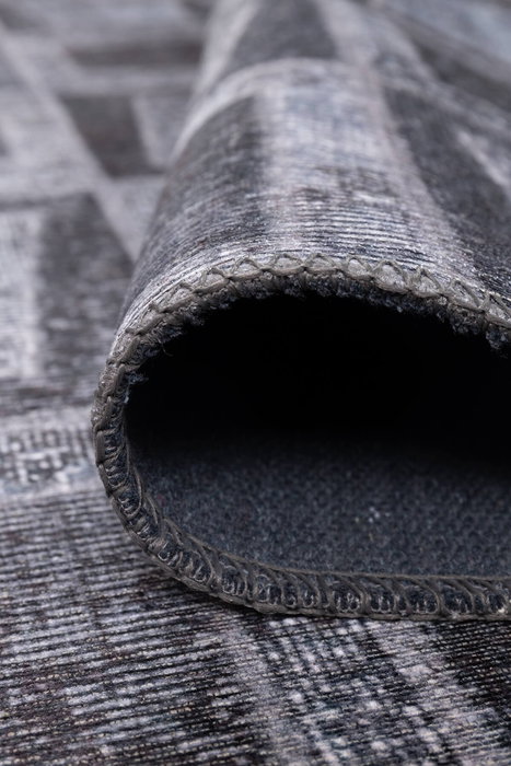 Conceptum Folk Chenille - Negro 75 x 150 cm